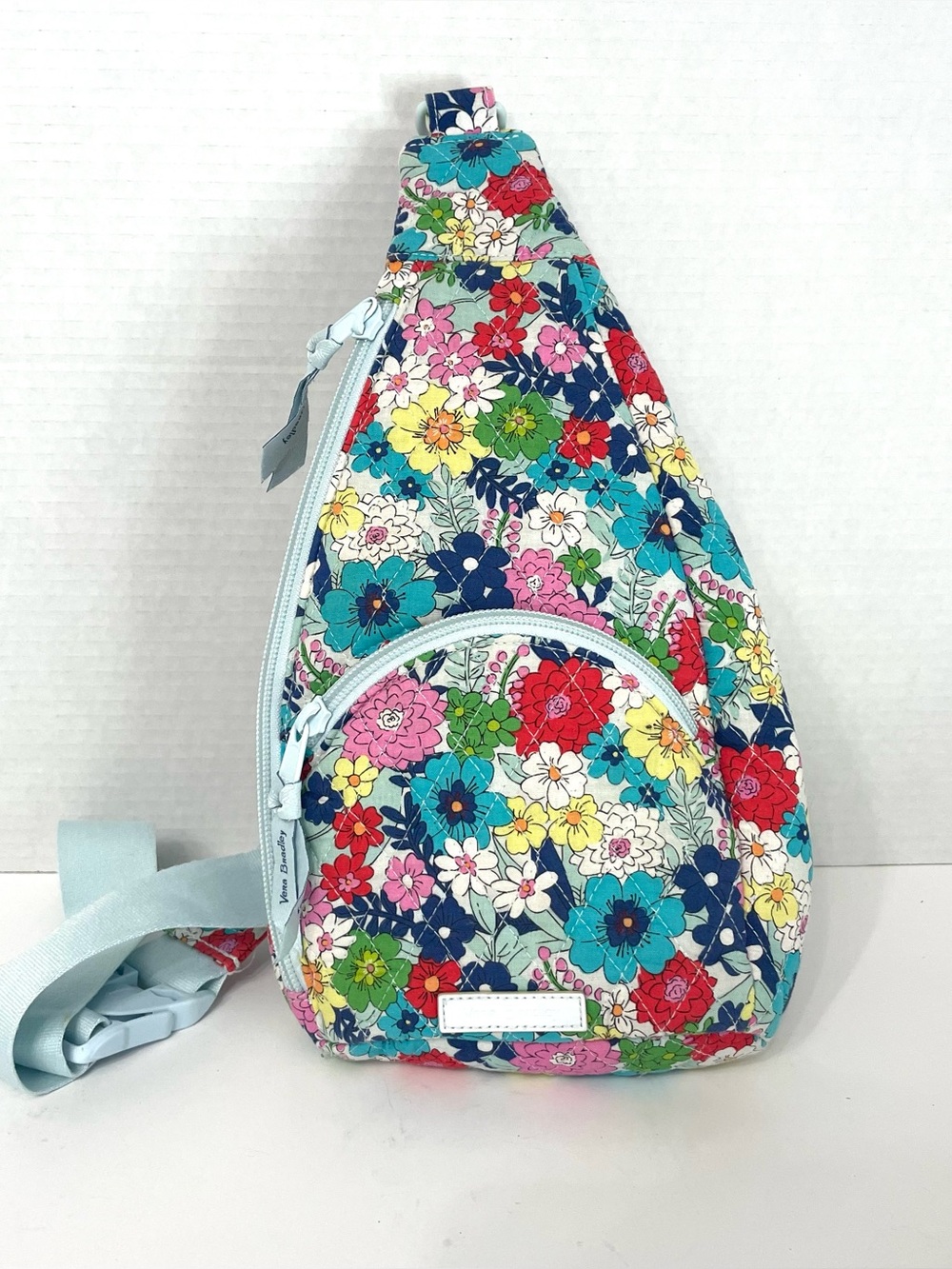 Vera Bradley Essential Sling Backpack Floral Women’s Crossbody Bag Quilted
